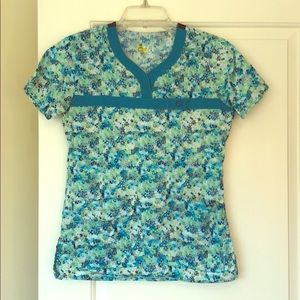 NWOT WonderWink Flex Scrub Top XS
